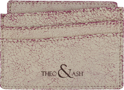 

Theo&Ash Men White Genuine Leather Card Holder(7 Card Slots), Offwhite