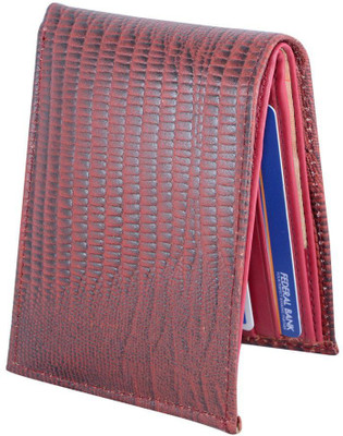 

HolBoro Men Red Genuine Leather Wallet(9 Card Slots)