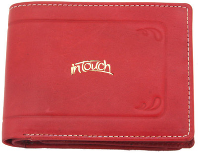 

In Touch Men Orange Genuine Leather Wallet(6 Card Slots)