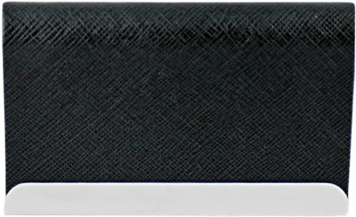 

ShopoSite Men Black Artificial Leather Card Holder(1 Card Slot)
