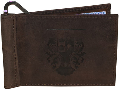 

Kan Men Khaki Genuine Leather Money Clip(4 Card Slots)