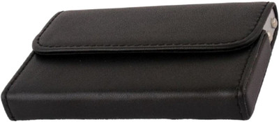 

ShopoSite Men Black Artificial Leather Card Holder(1 Card Slot)