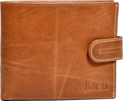 

Knott Men Brown Genuine Leather Wallet(10 Card Slots), Brown-26