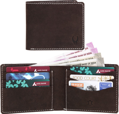 

WildHorn Men Brown Genuine Leather Wallet(6 Card Slots)