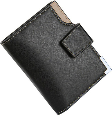 

Evana Men Black Artificial Leather Wallet(10 Card Slots), Black-07