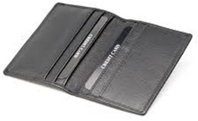 

Gruvi Enterprises Men Black Genuine Leather Card Holder(8 Card Slots)