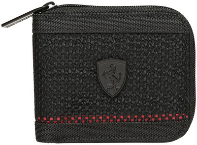 

Puma Men Black Canvas Wallet(5 Card Slots), Puma black