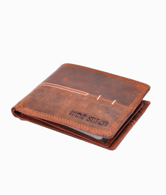 

Hidestitch Boys Brown Genuine Leather Wallet(4 Card Slots), Brown-05