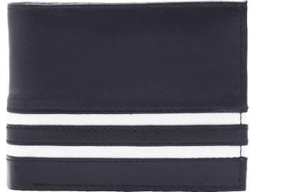 

Unicraft Men Black, White Genuine Leather Wallet(16 Card Slots), 16 card slots;2 compartments