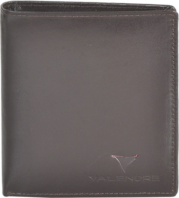 

VALENORE Men Brown Genuine Leather Wallet(8 Card Slots), Dark brown