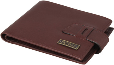 

Theo&Ash Men Brown Genuine Leather Wallet(3 Card Slots), Hickory brown