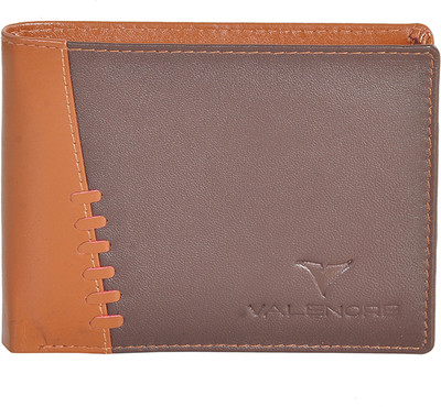 

VALENORE Men Tan Genuine Leather Wallet(5 Card Slots), Tan-brown