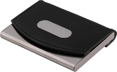 

ShopoSite Men Black Artificial Leather Card Holder(1 Card Slot)