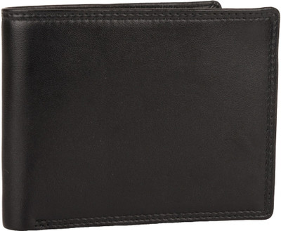 

Chappie Moustache Men Black Genuine Leather Wallet(6 Card Slots), Mgcmw00100-black