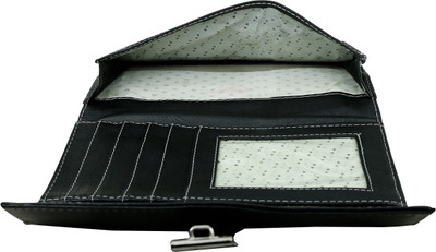 

Howdy Girls Black Artificial Leather Wallet(9 Card Slots)