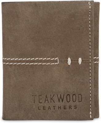 

Teakwood Men Brown Genuine Leather Wallet(8 Card Slots)