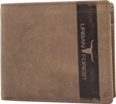 

Urban Forest Men Casual Khaki Genuine Leather Wallet(7 Card Slots), Tobacco