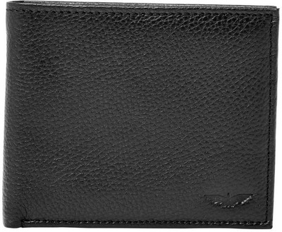 

Park Avenue Men Black Genuine Leather Wallet(8 Card Slots)