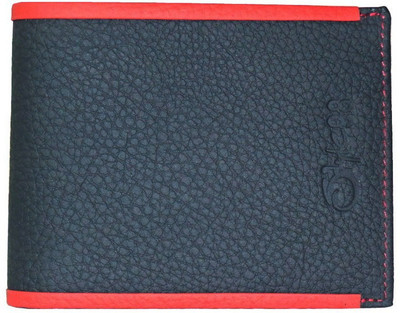

Style 98 Men Casual, Formal Red Genuine Leather Wallet(6 Card Slots), Black;red