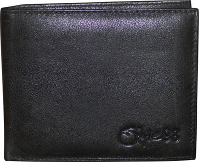 

Style 98 Men Black Genuine Leather Wallet(3 Card Slots)