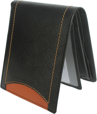 

Bizarre Kraftz Men Black Genuine Leather Wallet(9 Card Slots)
