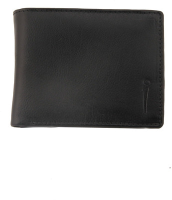 

In Touch Men Black Genuine Leather Wallet(6 Card Slots)
