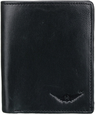 

MASKINO Men Black Genuine Leather Wallet(4 Card Slots)