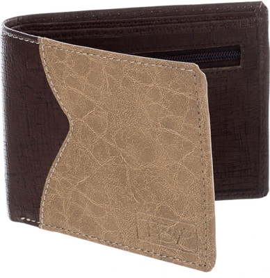 

The Blue Pink Men Brown Artificial Leather Wallet(5 Card Slots), Brown-02
