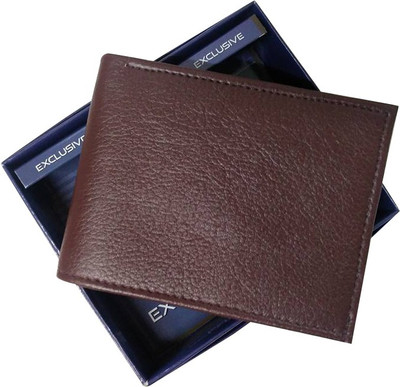

Revo Men Black Genuine Leather Wallet(6 Card Slots), Brown