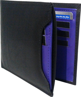 

NUKAICHAU Men Blue Genuine Leather Wallet(11 Card Slots), Blk blu 11