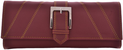 

Cuddle Girls Casual, Formal, Travel, Trendy Multicolor Fabric Wallet(4 Card Slots), Maroon