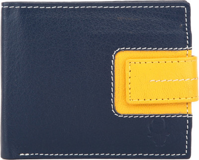 

WildHorn Men Blue Genuine Leather Wallet(7 Card Slots)