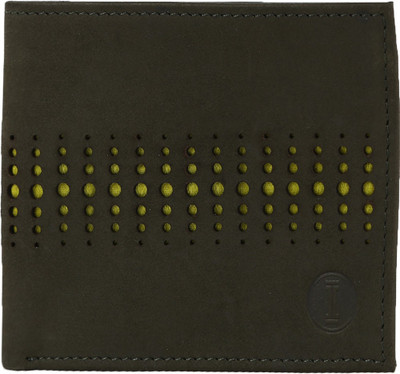 

INLAY Boys Green Genuine Leather Wallet(8 Card Slots)