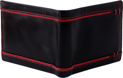 

ZINT Men Black Genuine Leather Wallet(6 Card Slots)