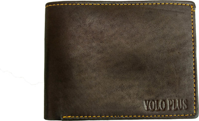 

Volvo Plus Men Black Genuine Leather Wallet(6 Card Slots)
