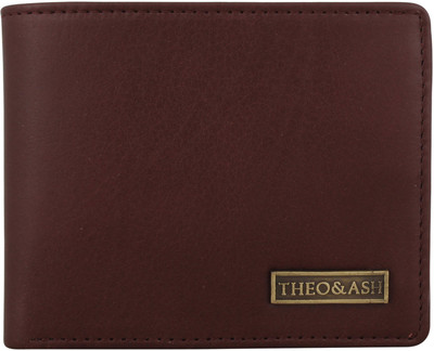 

Theo&Ash Men Brown Genuine Leather Wallet(3 Card Slots), Hickory brown