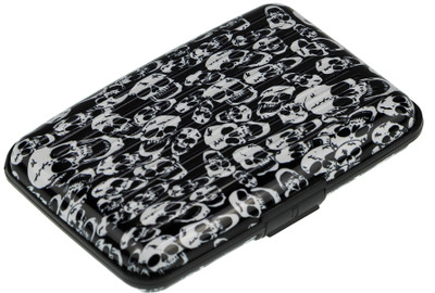 

Anni Creation Men Black, White Plastic Card Holder(6 Card Slots)