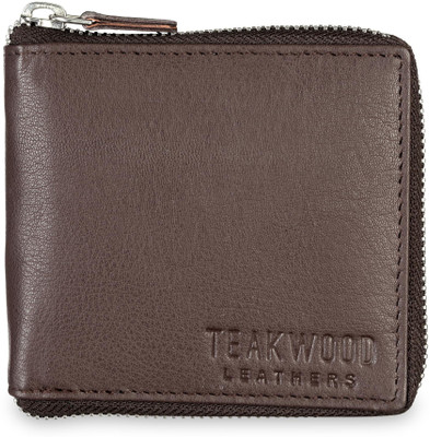 

Teakwood Men Brown Genuine Leather Wallet(3 Card Slots)