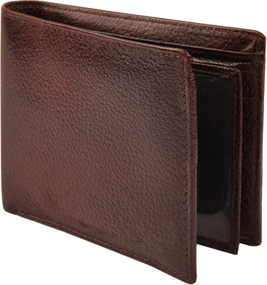 

Death by Color Men Brown Genuine Leather Wallet(9 Card Slots)
