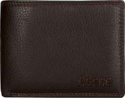 

Adone Men Brown Genuine Leather Wallet(8 Card Slots)