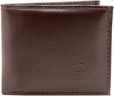 

Roylsace Men Brown Genuine Leather Wallet(5 Card Slots)
