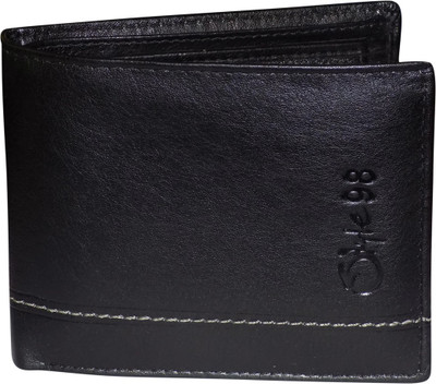 

Style 98 Men Black Genuine Leather Wallet(7 Card Slots)