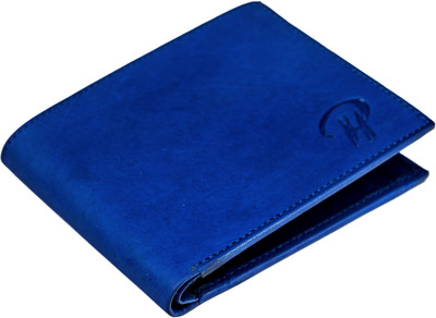 

Pranjals House Men Blue Genuine Leather Wallet(4 Card Slots)