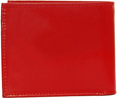 

Divoto Men Red Genuine Leather Wallet(6 Card Slots), Red-39