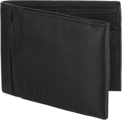 

The Blue Pink Men Black Artificial Leather Wallet(10 Card Slots), Black-01