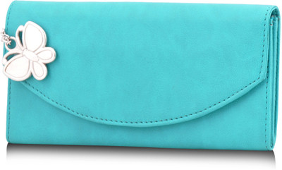 

Butterflies Casual Blue Clutch