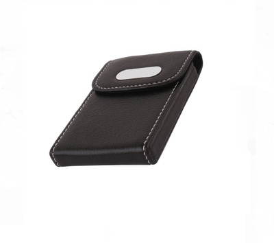 

ShopoSite Men Black Artificial Leather Card Holder(1 Card Slot)