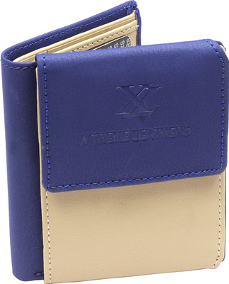 

Cay Men Blue Artificial Leather Wallet(5 Card Slots)
