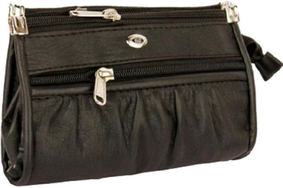 

Feel sixteen Girls Casual, Evening/Party Black Genuine Leather Wallet(4 Card Slots), Feel black pancha01
