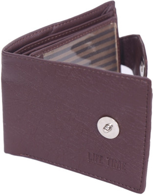 

Lifetime Men Brown Artificial Leather Wallet(5 Card Slots)